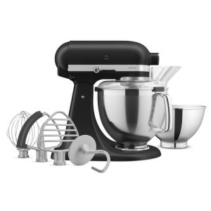 Artisan® Series 5 Quart Tilt-Head Stand Mixer with Premium Accessory Pack - Black Matte