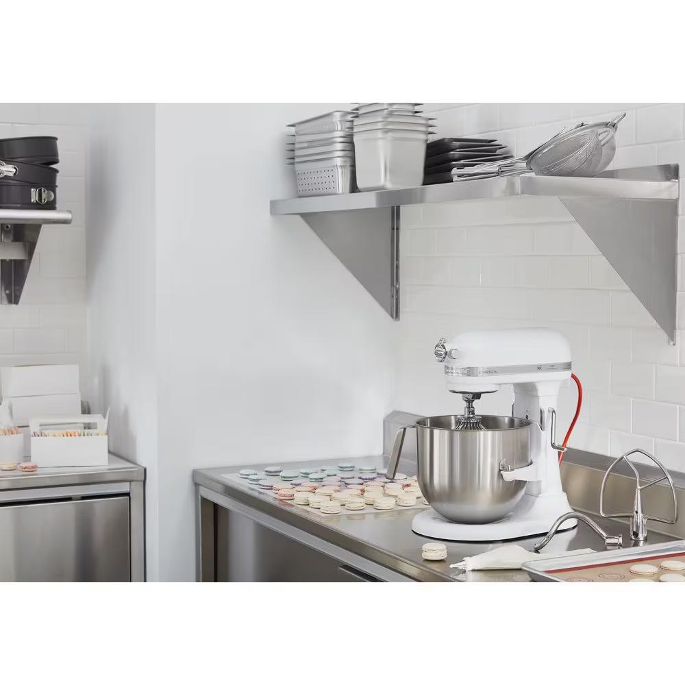 NSF Certified® Commercial Series 8 Quart Bowl Lift Stand Mixer - White - Image 3