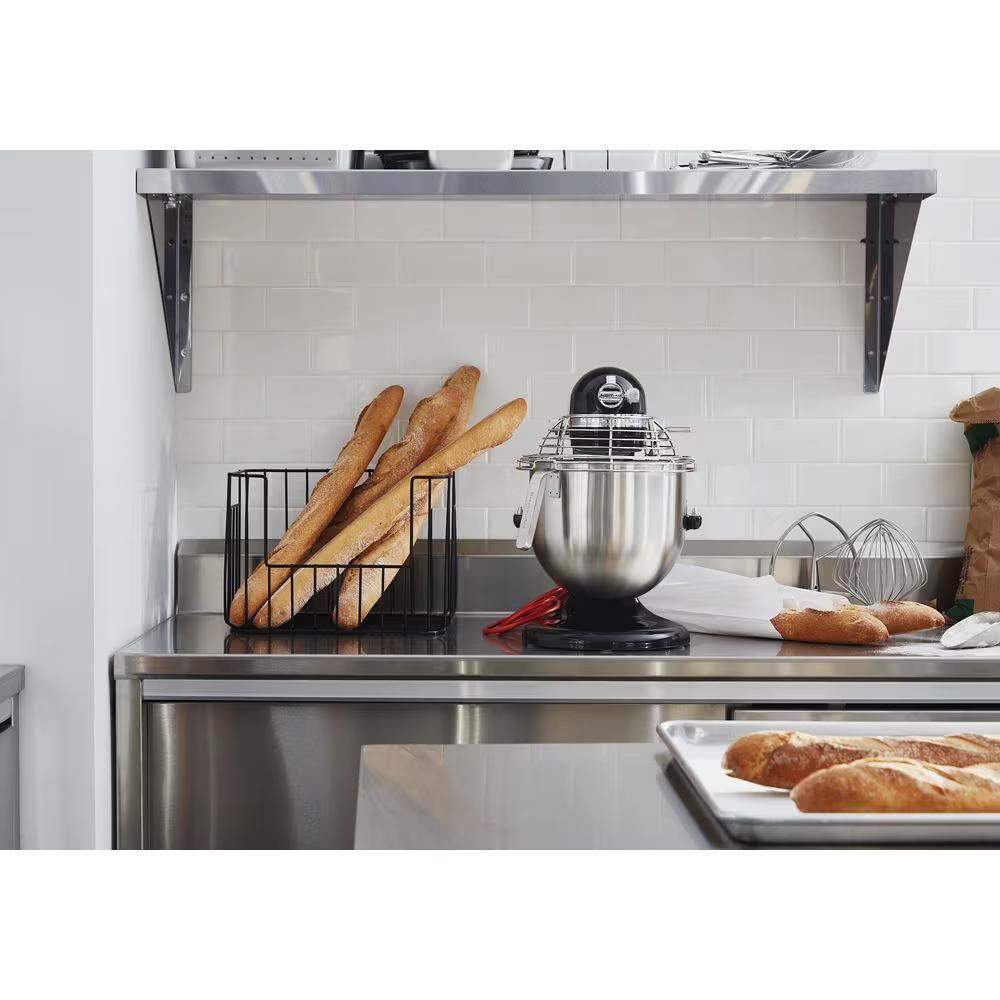 NSF Certified® Commercial Series 8 Quart Bowl-Lift Stand Mixer with Stainless Steel Bowl Guard - Onyx Black - Image 5