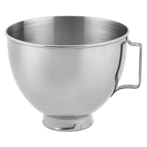 4.5 Quart Polished Stainless Steel Bowl with Handle
