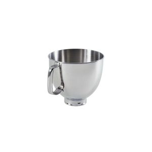 5-Qt. Tilt-Head Polished Stainless Steel Bowl with Comfortable Handle