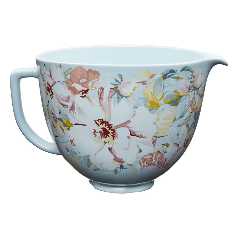 5 Quart White Gardenia Ceramic Bowl