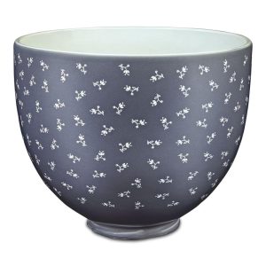 5 Quart Vintage Florals Ceramic Bowl