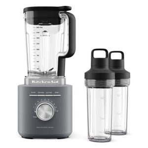 KitchenAid® Pure Power Blender with 2 Personal Blending Jars - Matte Charcoal Grey