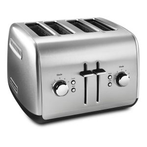 4-Slice Toaster with Manual High-Lift Lever - Brushed Stainless Steel