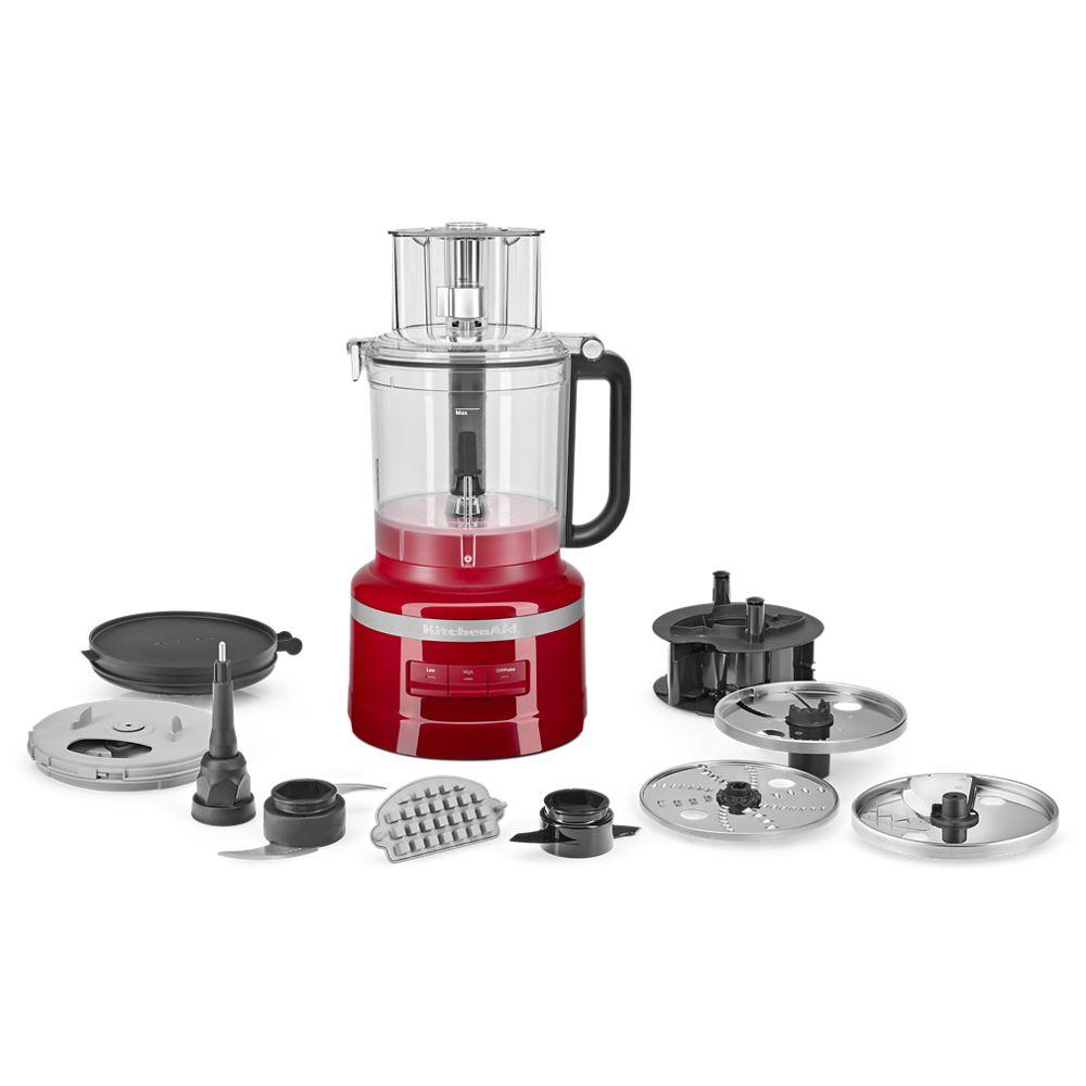 13-Cup Food Processor with French Fry Disc and Dicing Kit - Empire Red