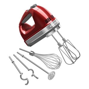 9-Speed Hand Mixer - Candy Apple Red