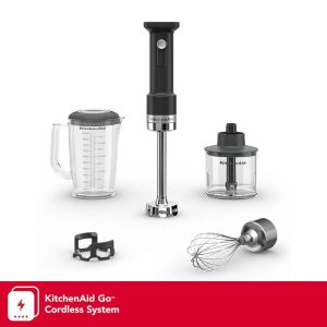 KitchenAid Go®  Cordless Hand Blender with Accessories - battery sold separately - Black Matte