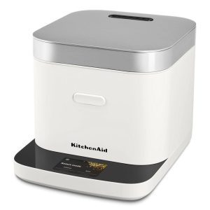 KitchenAid® Compact Grain and Rice Cooker - Porcelain White