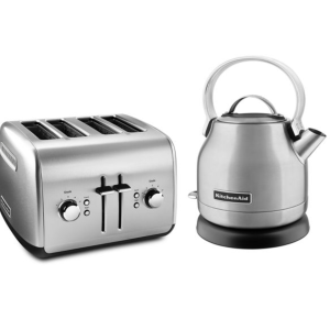 Breakfast Bundle (4-Slice Toaster and 1.25L Electric Kettle)
