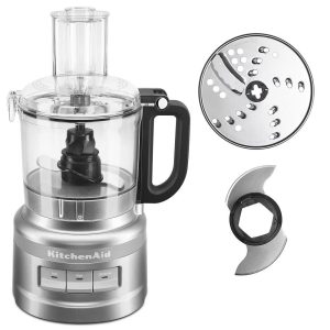 Refurbished 7-Cup Food Processor Bundle - Contour Silver